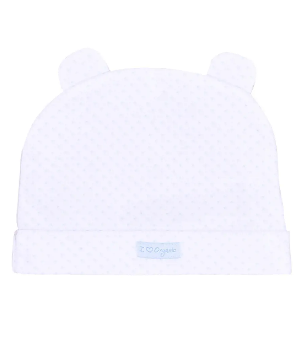 Haube mit Ohren Tupfen