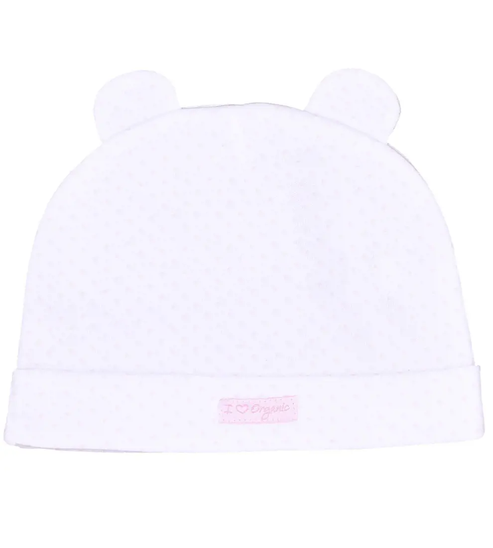 Haube mit Ohren Tupfen