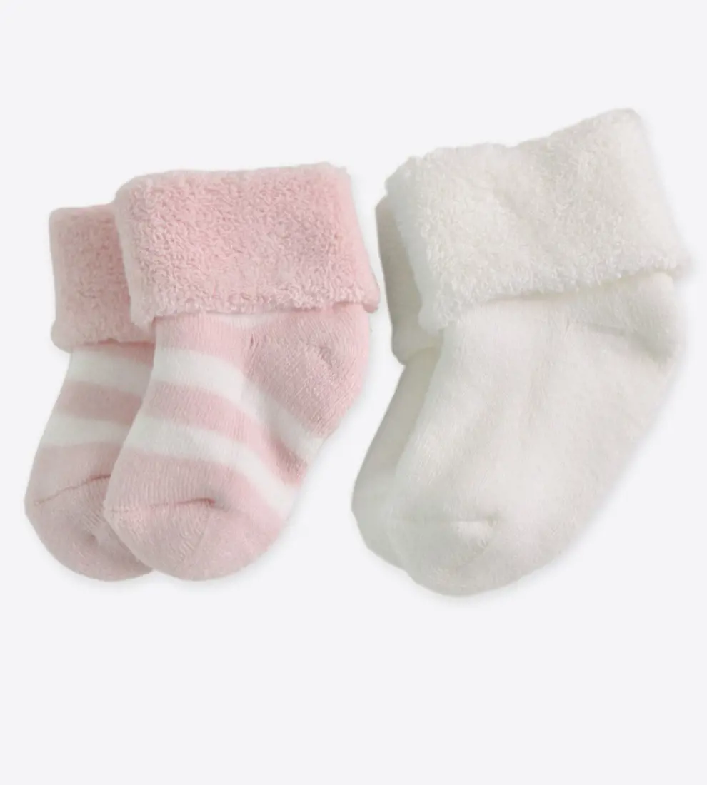 2er Froteesöckchen Gestreift Dick